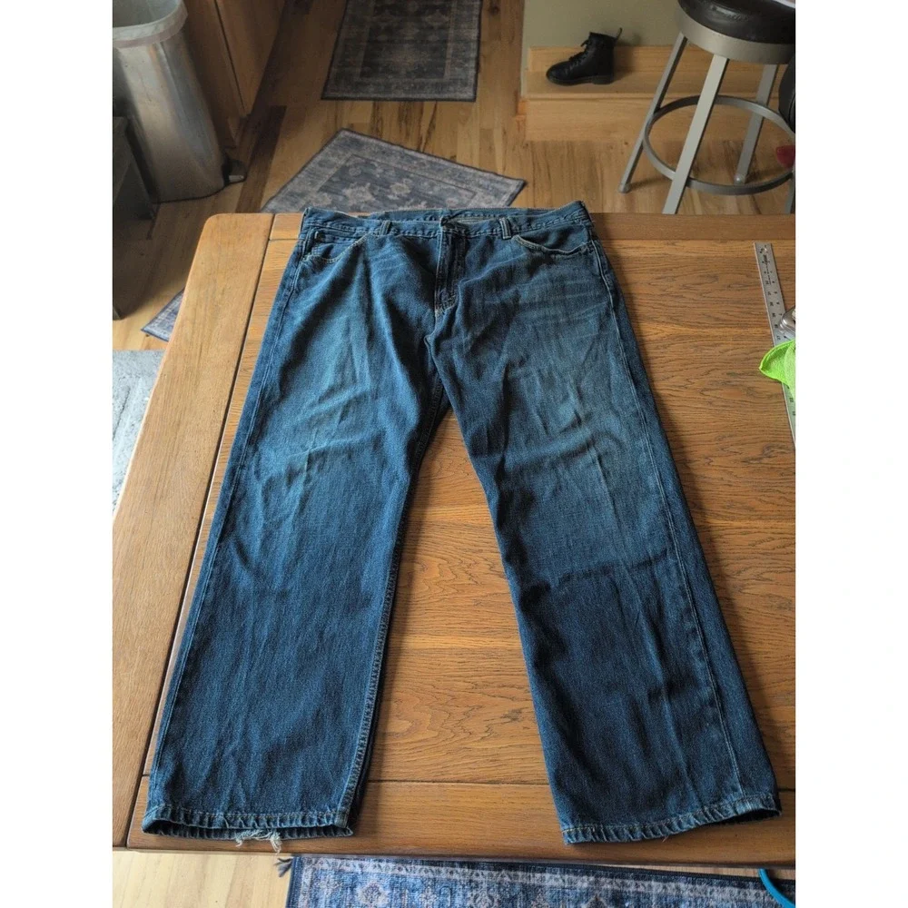 Levis 569 Loose Straight Leg Jeans Mens 40x32 Medium Wash Blue Denim Relaxed Fit